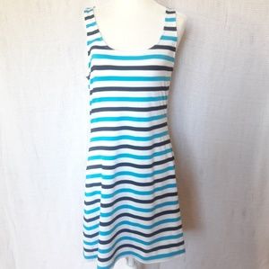 Michael Kors striped sleeveless dress Size M